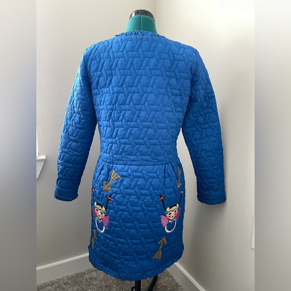 2wins electric blue quilted coat - Picture 6 of 9